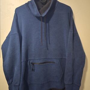 Champion Navy Blue Drawstring Cowl Neck